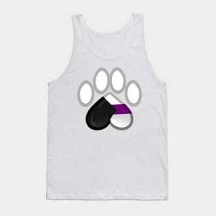 LGBTQ+ Pride Heart Paws - Demisexual Tank Top